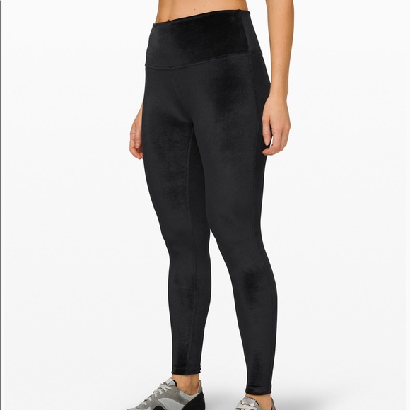 lululemon athletica Pants - 🎀NWT LULULEMON WUNDER Velvet LEGGINGS 28” Hi Ri🎀